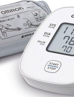 Omron Blutdruckmessgerät X2 Basic, klinisch validierte Genauigkeit mit nur einem Knopfdruck