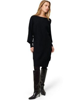 Zero Strickkleid Damen Strickkleid strukturiert U-Boot Ausschnitt Plain/ohne Details