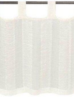 Gerster Scheibengardine Willi, Schlaufen (1 St), transparent, HxB: 50x150, mit gecrashtem Streifendesign