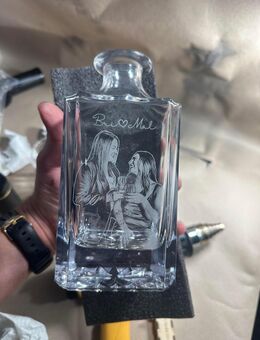 Glass mit Leser Beschriftung - Bingen