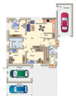 Provisionsfrei ! Erdgeschosswohnung, geräumiger Wohn-Essbereich mit Garage, Baujahr 2013 ! - Steinheim