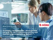 Architekt / Bautechniker / Bauingenieur (m/w/d) für die Projektvorbereitung und Ausführungsvorbereitung Vollzeit / Teilzeit - Leonberg (Baden-Württemberg)