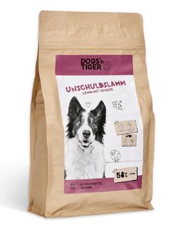 Dogs'n Tiger Adult Dog Unschuldslamm - Sparpaket: 4 x 2 kg