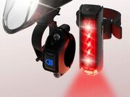 FISCHER Fahrrad Fahrradbeleuchtung LED-Akku-Bel. Set PLUS 100/180 Fernlicht + TWIN STOP