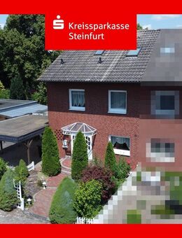 Ihr neues Zuhause: Doppelhaushälfte mit großem Garten - Nordwalde
