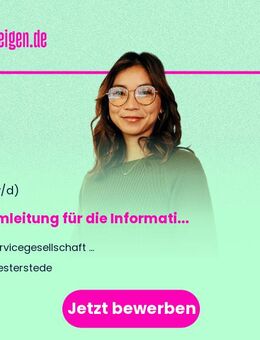 Teamleitung (m/w/d) für die Information / den Empfang - Westerstede