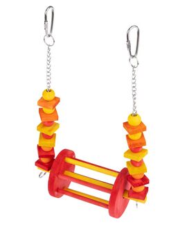 TIAKI Vogelschaukel Riesenrad - Größe M: L 28 x B 17,8 x H 8,9 cm