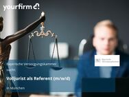 Volljurist als Referent (m/w/d) - München