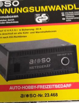 Aroso BNG1205 Netzgerät für Elektrokühl- und Warmhaltebox Netzteil 230V auf 12V - Köln