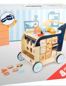 Lauflernwagen Wal – Montessori-Holzspielzeug ab 1 Jahr für Motorik & Balance in 72793