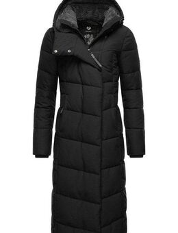 Ragwear Wintermantel Pavla Long extralanger Winterparka mit Teddyfutter und Kapuze