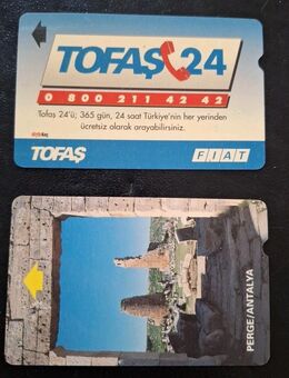Telefonkarten 2 Stück Türkei, Türk Telekom 1990er - 2000er Werbung - Essen