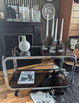 Chrom Beistelltisch Hausbar 60er 70er ✨ Vintage Mid century - Ginsheim-Gustavsburg