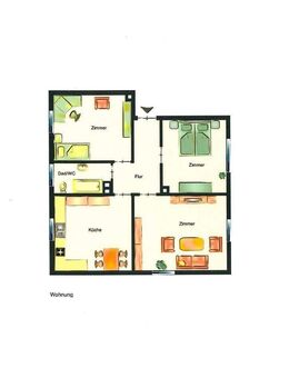 gepflegte 3 ZKB-Wohnung in Güdingen - Saarbrücken