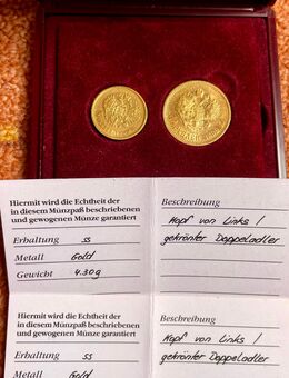 2 Goldmünzen 5 + 10 Rubel 1899 Nikolaus II. zus. 11,61 g Feingold - Mannheim