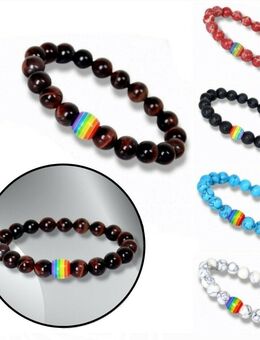 Armband Regenbogen Modeschmuck Braun Blau Rot Farbig 12,90 €* - Villingen-Schwenningen