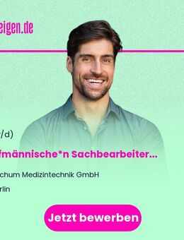 Kaufmännische*n Sachbearbeiter*in (m/w/d) - Berlin
