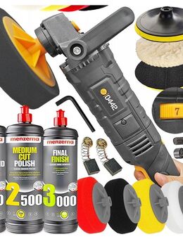XXL Poliermaschine Politur Autopoliermaschine komplett Set 4x Polierteller Politur Starter Set - Wuppertal