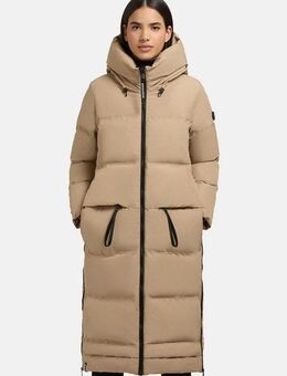 khujo Steppmantel Aroma-YM Gesteppter Damen Wintermantel mit hohen Gehschlitzen