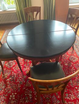 Esstisch (rund) mit sechs Stühlen, Tischler Arbeit - Bonn