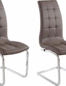 INOSIGN Freischwinger Lola (Set, 2 St), 2 oder 4 Stück, Bezug in Kunstleder oder Samtsoff, chrom Metallgestell