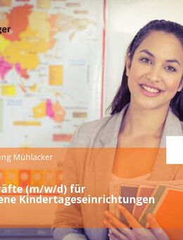 Aushilfskräfte (m/w/d) für verschiedene Kindertageseinrichtungen - Mühlacker