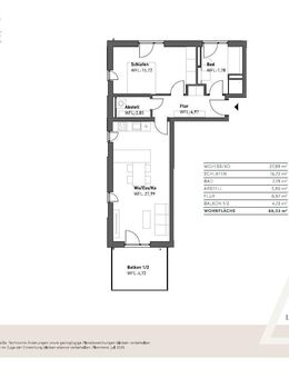 ** 2 Zimmer Obergeschosswohnung mit Balkon ** - Lappersdorf