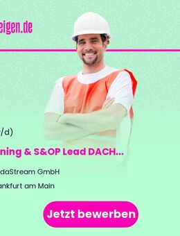 Planning & S&OP Lead DACH - Frankfurt (Main)