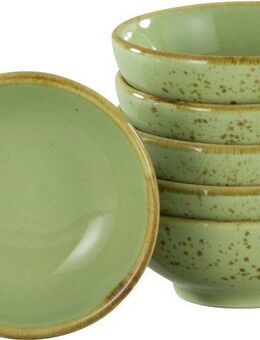 CreaTable Tapas-Schale NATURE COLLECTION, Steinzeug, (Set, 6-tlg), Snackschale, Dipschale, Servierschale, Ø 8 cm