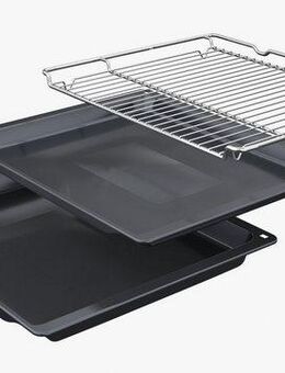 BOSCH Pyrolyse Backofen Serie 8 HRG7764B1, mit Teleskopauszug nachrüstbar, Air Fry für knusprige Lebensmittel & automatische Selbstreinigung