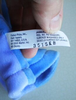 Fisher Price/Mattel-Disney-Esel-Eyeore-Handpuppe,2005,ca. 23 cm - Linnich