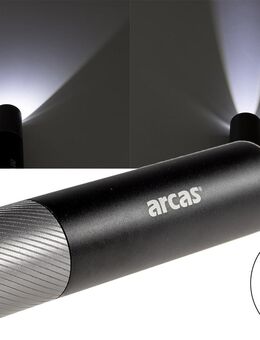 LED Taschenlampe mit Akku , 3W, 300lm, Zoom - Kiel