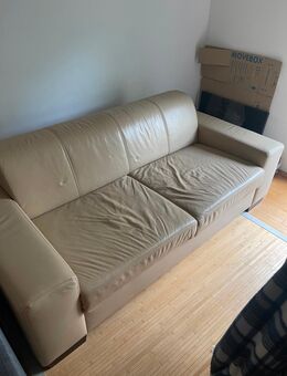 Lebersofas 3 + 2-Sitzer in gutem Zustand - Abholung München - München Neuhausen-Nymphenburg