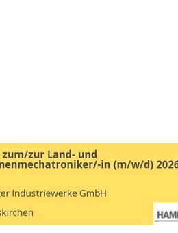 Ausbildung zum/zur Land- und Baumaschinenmechatroniker/-in (m/w/d) 2026 - Stephanskirchen