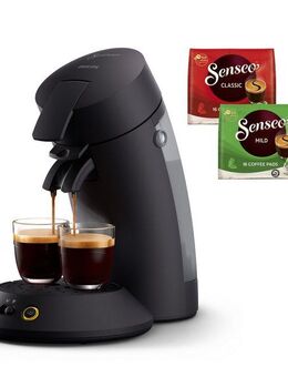 Philips Senseo Kaffeepadmaschine Original Plus CSA210/60, mit zwei Kaffee-Einstellungen, aus 28% rec. Plastik, inkl. Gratis-Zugabe (Wert 5 € UVP)