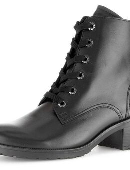 Gabor Tunis Schnürstiefelette, Blockabsatz, Schnürboots, Komfortschuh mit Anziehlasche, G-Weite