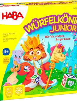 Haba Spiel Würfelkönig Junior, Kinderspiel, Made in Germany