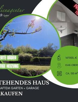 ***Einfamilienhaus + Garage + Terrasse + kl. Wintergarten etc., zu verkaufen!*** - Idar-Oberstein