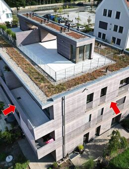 Penthousewohnung mit Dachterrasse und Blick ins Grüne + TG-Platz und Außenstellplatz - Wolfegg