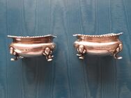 Englische Sterlingsilber Salieren Birmingham 1920 V und 1928 D - Steinheim