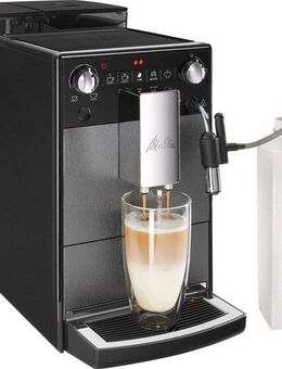 Melitta Kaffeevollautomat Avanza® F270-100 Mystic Titan, Kompakt, aber XL Wassertank & XL Bohnenbehälter, Milchschaum-System