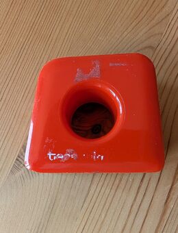 tesafilm Abroller Hellblau Rot Kunststoff alt retro vintage - Hamburg Wandsbek