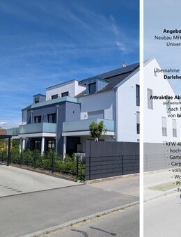 Neubau KFW 40 QNG Energieeffizienzhaus mit acht Wohneinheiten in der Kernstadt Straubing! - Straubing