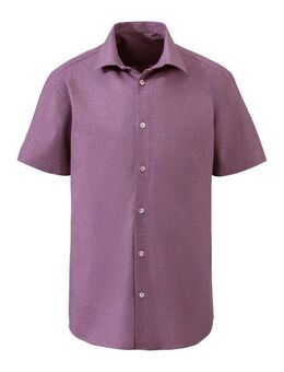 H.I.S Kurzarmhemd Regular-fit elastisches Jaquard-Kurzarmhemd