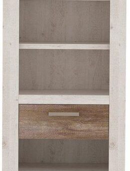 FORTE Bücherregal, Höhe 160 cm, Aktenregal mit Schublade, im Landhausstil