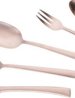 ECHTWERK Besteck-Set Avelino (30-tlg), 6 Personen, Edelstahl 18/10, Tafelbesteck, bronzefarben, Geschenkkassette