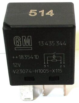 Original GM Opel Relais Nr. 514 / 13435344 / V23074-H1005-X115 - 12V - Menge wählbar - Biebesheim (Rhein)