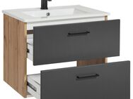 welltime Waschtisch Trento in verschiedenen Ausführungen inkl. Waschbecken, Badmöbel in Breite 60 cm, Badschrank Waschplatz mit 2 Schubladen