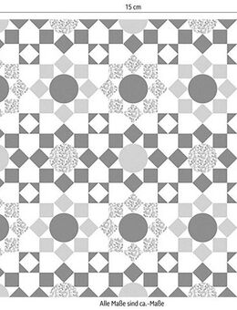 queence Fliesenaufkleber Mosaik Muster (12 St), Stickerfliesen, selbstklebend, Sticker, 12er Set