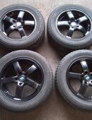 4 Alufelgen für BMW X3/X4 bj ca 2014 mit 225/60 R 17 Winterreifen 3F in 55576